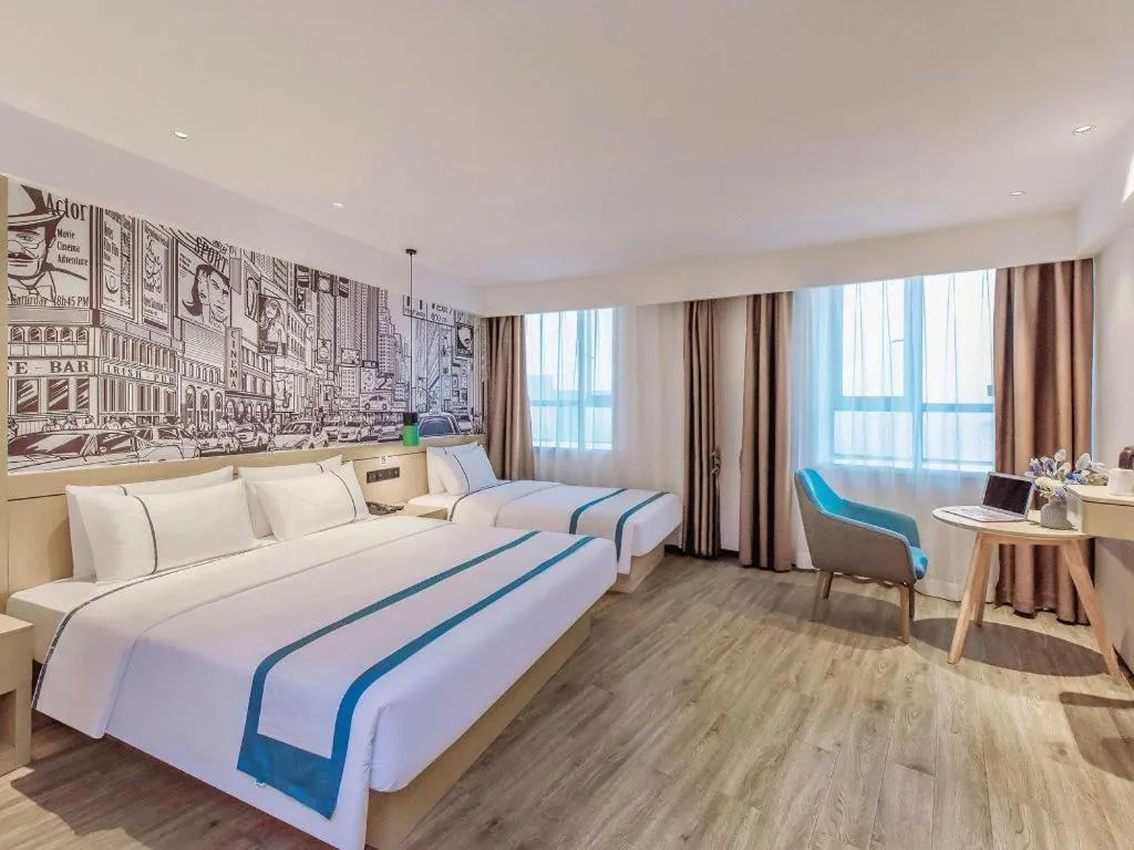 Bed in City Comfort Inn Chongqing Fuling North Station Taiyi Avenue