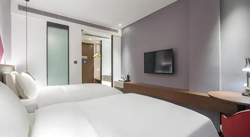 Bed in Borrman Hotel Wuzhou Teng County Bed in Borrman Hotel Wuzhou Teng County