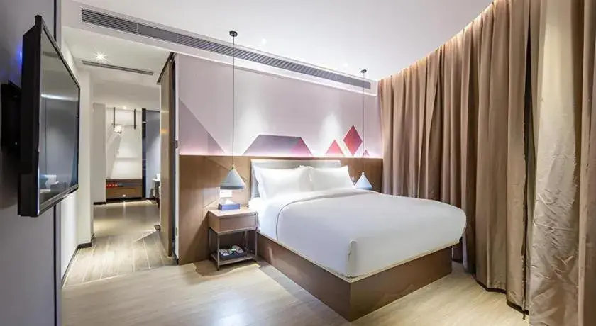 Bed in Borrman Hotel Wuzhou Teng County Bed in Borrman Hotel Wuzhou Teng County