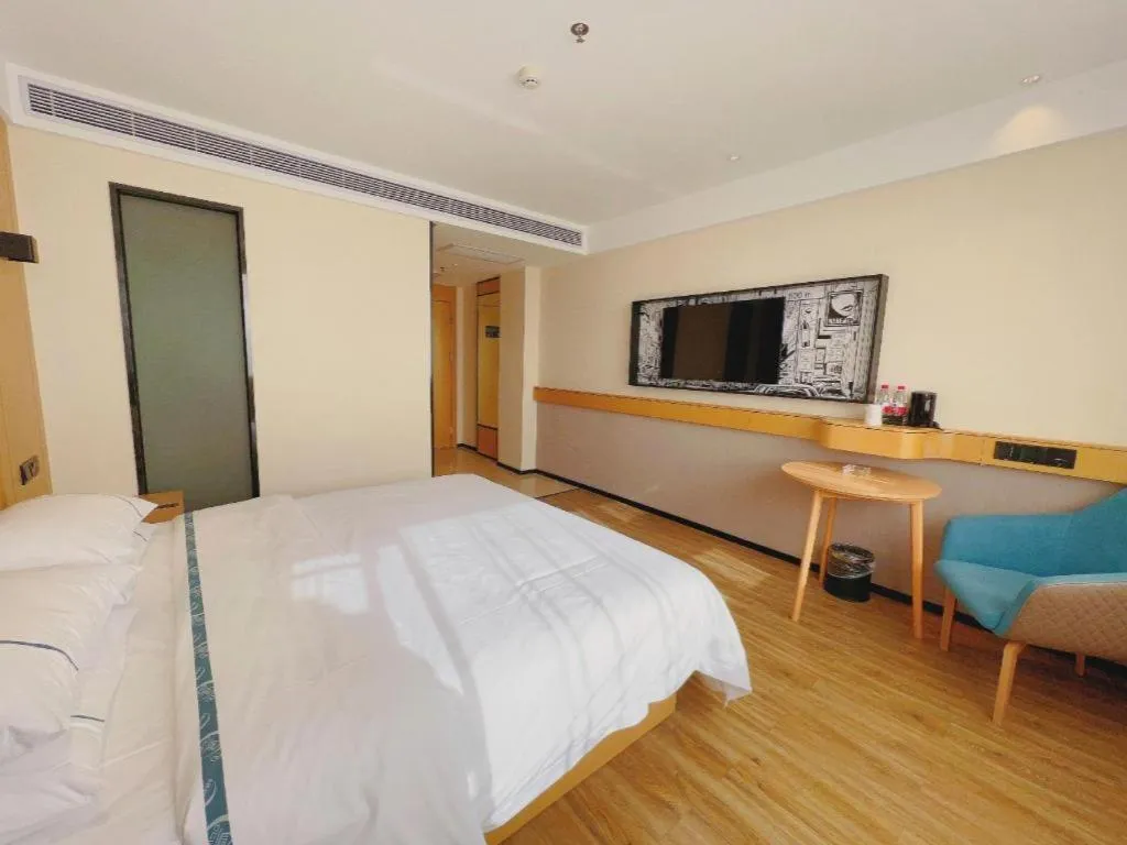 Bed in City Comfort Inn Tangshan Railway Station Lunan District Government