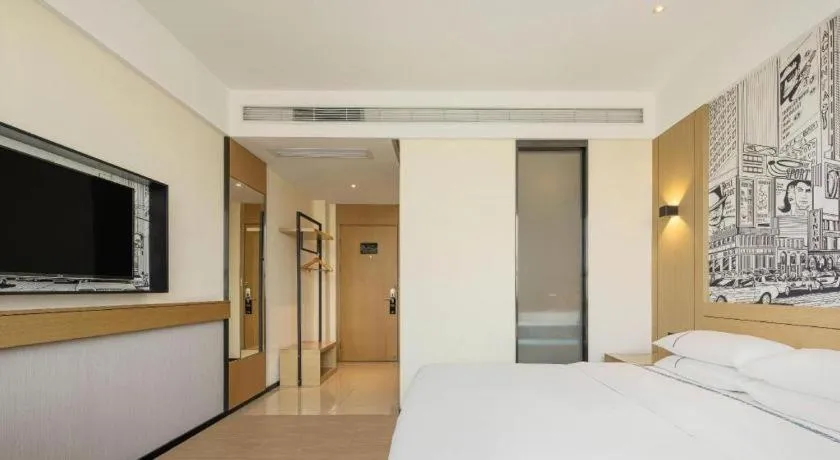 Bed in City Comfort Inn Tangshan Railway Station Lunan District Government