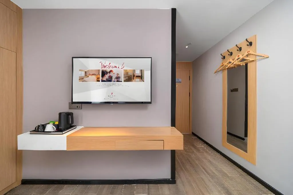 Bed in Borrman Hotel Guangzhou Shisanhang Ximenkou Metro Station