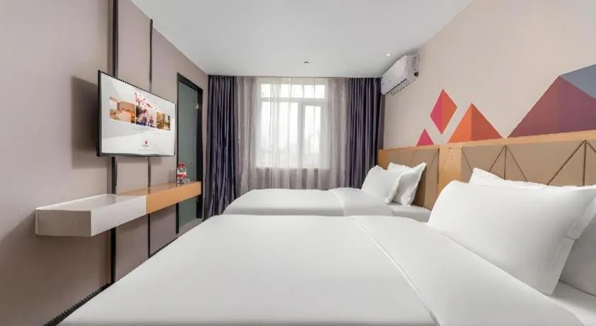 Bed in Borrman Hotel Guangzhou Shisanhang Ximenkou Metro Station