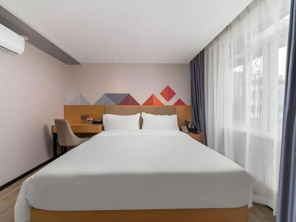 Bed in Borrman Hotel Guangzhou Shisanhang Ximenkou Metro Station