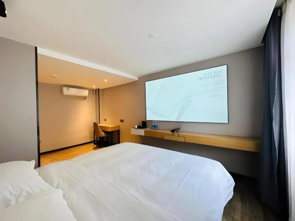 Bed in Borrman Hotel Guangzhou Shisanhang Ximenkou Metro Station