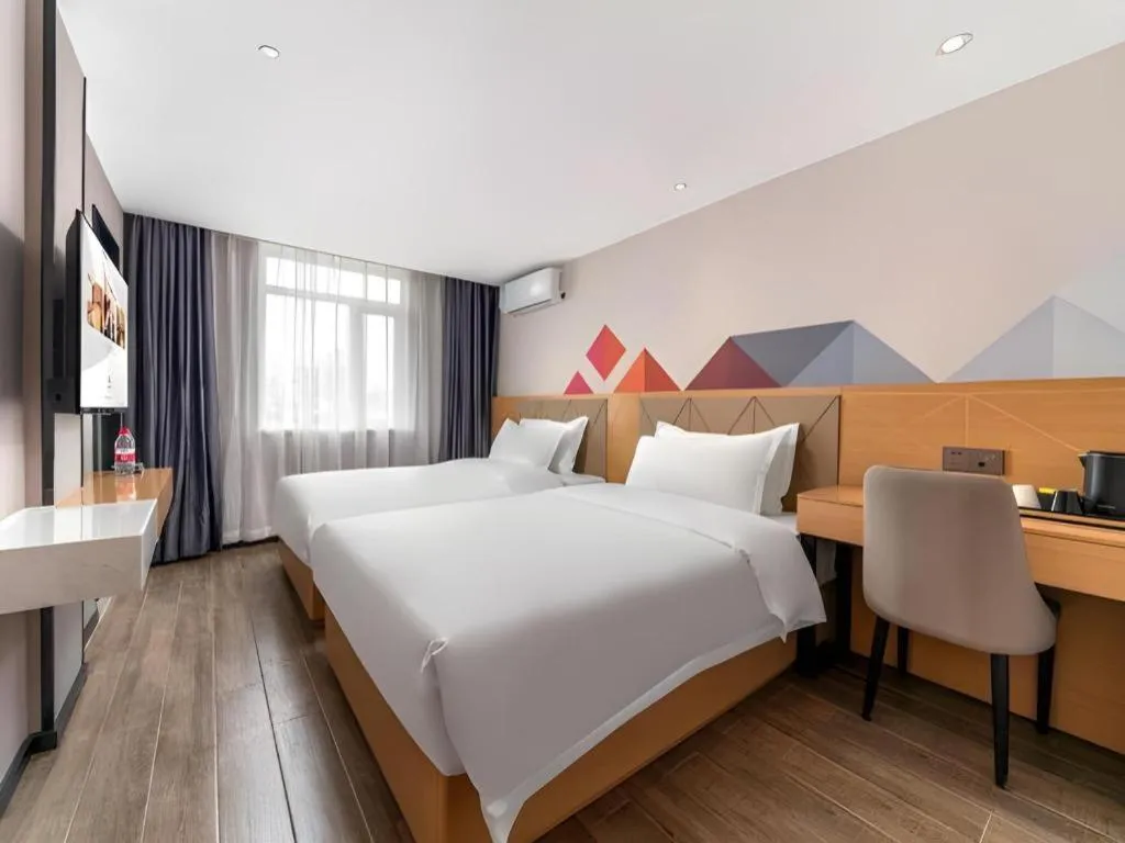 Bed in Borrman Hotel Guangzhou Shisanhang Ximenkou Metro Station