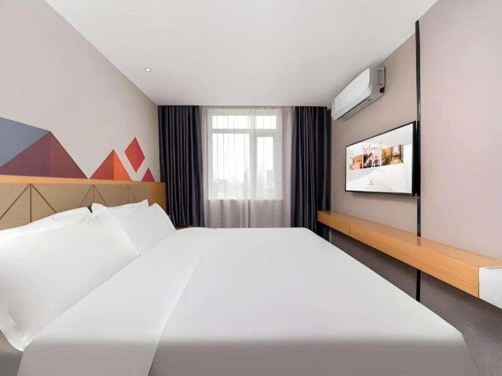 Bed in Borrman Hotel Guangzhou Shisanhang Ximenkou Metro Station