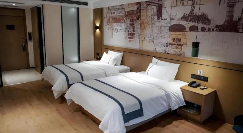 Bed in City Comfort Inn Chongqing Yongchuan Xuefu Avenue Wanda