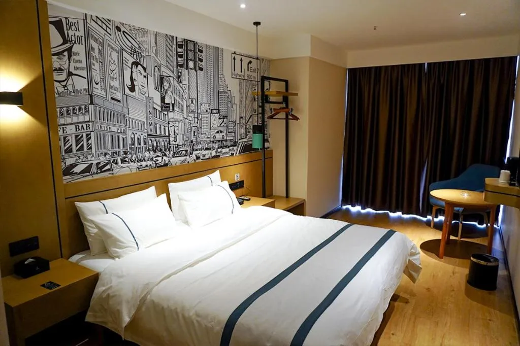 Bed in City Comfort Inn Chongqing Yongchuan Xuefu Avenue Wanda