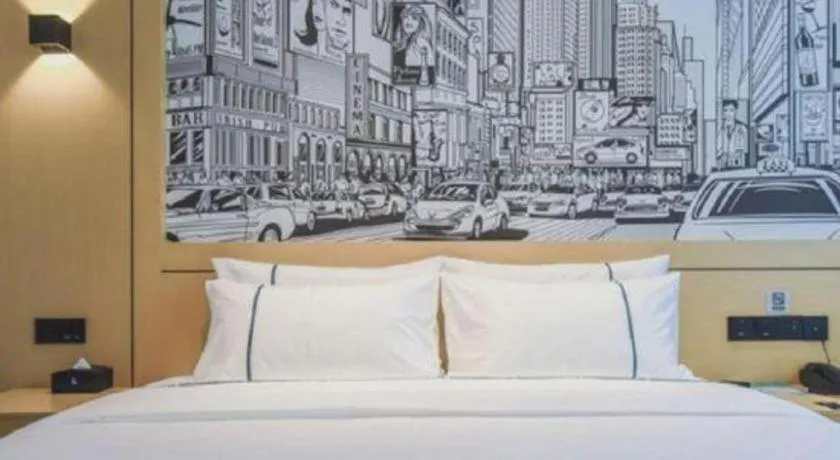 Bed in City Comfort Inn Chongqing Yongchuan Xuefu Avenue Wanda