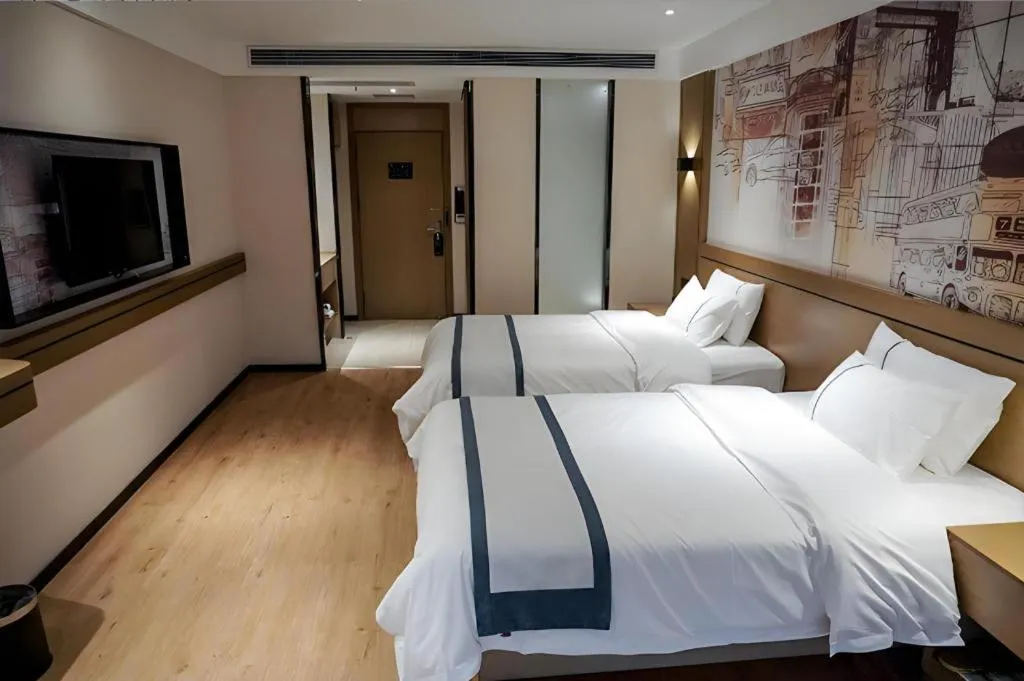 Bed in City Comfort Inn Chongqing Yongchuan Xuefu Avenue Wanda