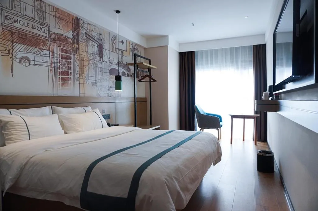 Bed in City Comfort Inn Chongqing Yongchuan Xuefu Avenue Wanda