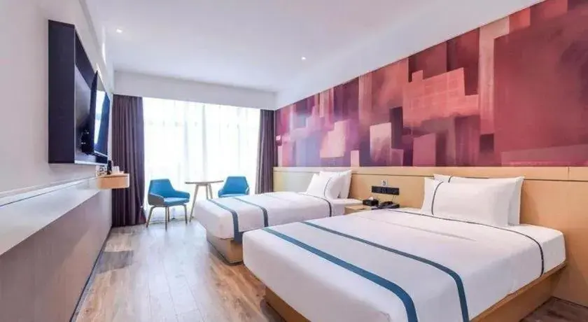 Bed in City Comfort Inn Chongqing Yongchuan Xuefu Avenue Wanda Bed in City Comfort Inn Chongqing Yongchuan Xuefu Avenue Wanda