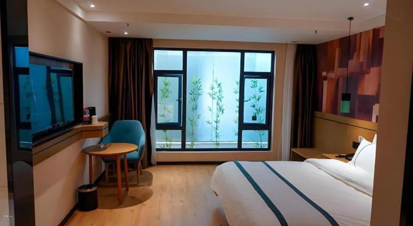 Bed in City Comfort Inn Chongqing Yongchuan Xuefu Avenue Wanda