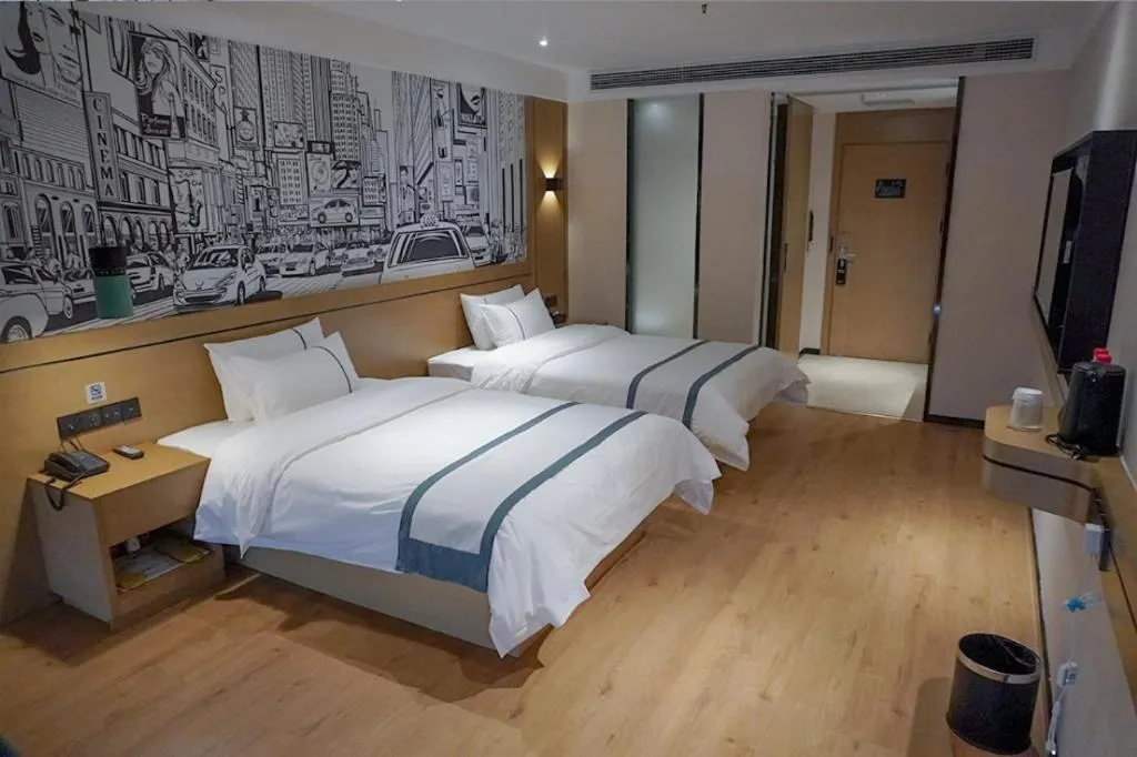 Bed in City Comfort Inn Chongqing Yongchuan Xuefu Avenue Wanda