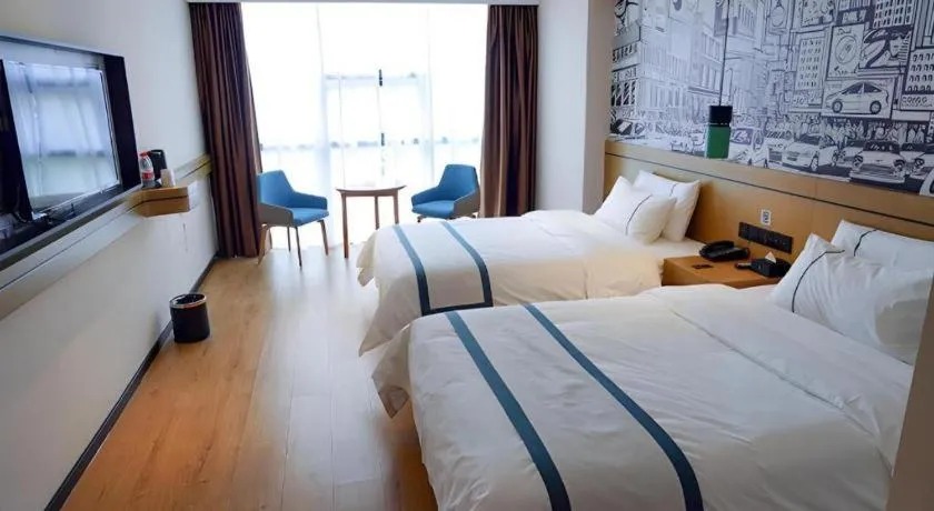 Bed in City Comfort Inn Chongqing Yongchuan Xuefu Avenue Wanda