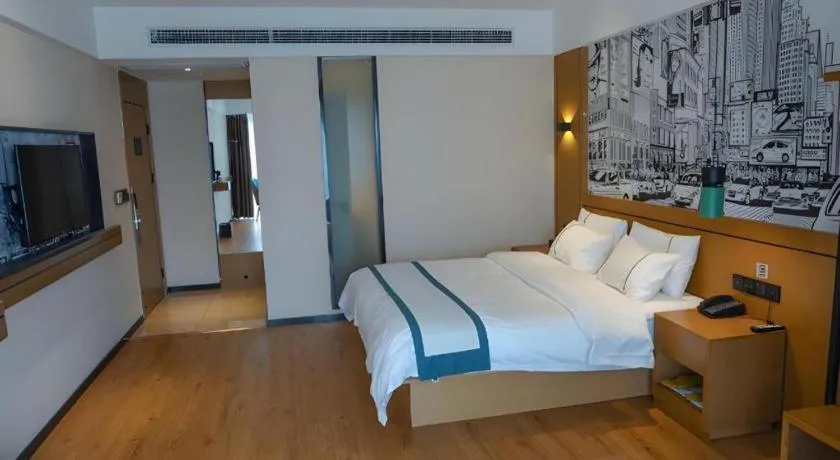 Bed in City Comfort Inn Chongqing Yongchuan Xuefu Avenue Wanda