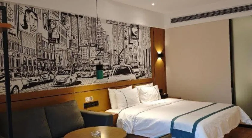 Bed in City Comfort Inn Chongqing Yongchuan Xuefu Avenue Wanda
