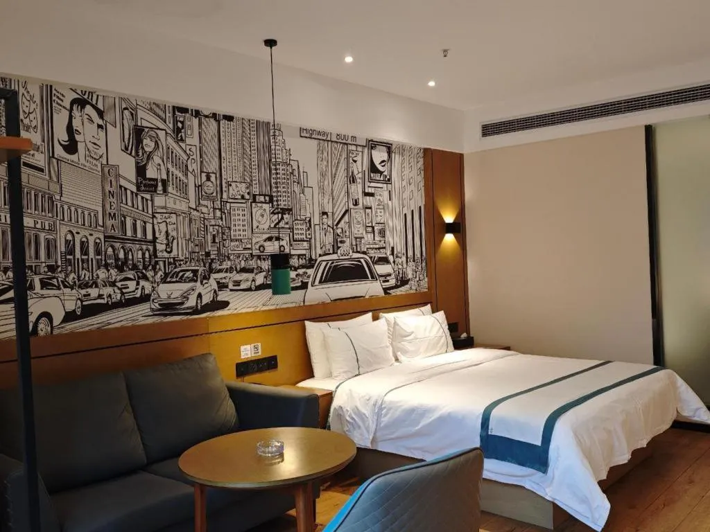 Bed in City Comfort Inn Chongqing Yongchuan Xuefu Avenue Wanda