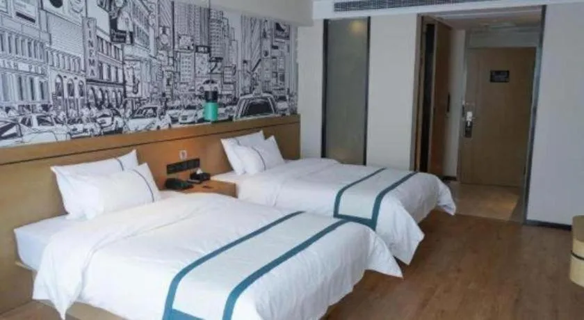 Bed in City Comfort Inn Chongqing Yongchuan Xuefu Avenue Wanda