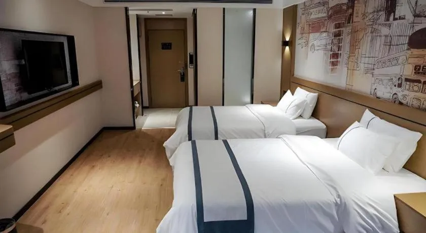 Bed in City Comfort Inn Chongqing Yongchuan Xuefu Avenue Wanda