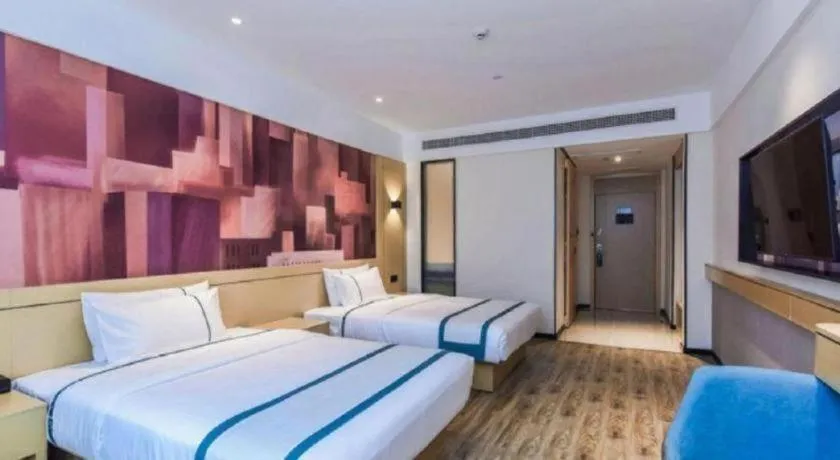 Bed in City Comfort Inn Chongqing Yongchuan Xuefu Avenue Wanda