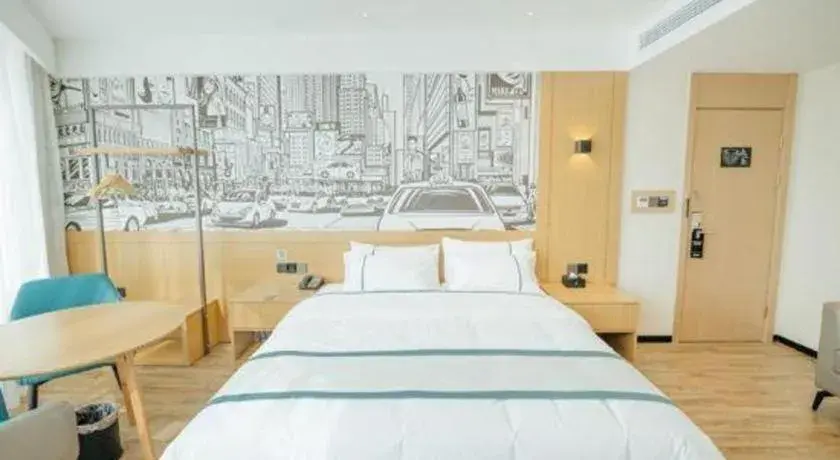 Bed in City Comfort Inn Chongqing Yongchuan Xuefu Avenue Wanda Bed in City Comfort Inn Chongqing Yongchuan Xuefu Avenue Wanda