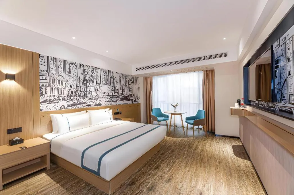 Bed in City Comfort Inn Yancheng Xihuan Road Wanda Plaza