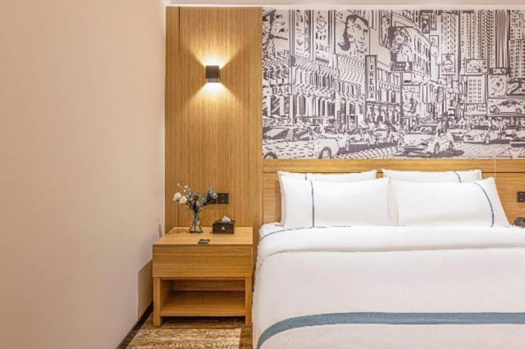 Bed in City Comfort Inn Yancheng Xihuan Road Wanda Plaza