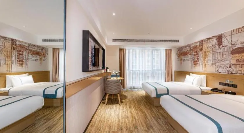 Bed in City Comfort Inn Yancheng Xihuan Road Wanda Plaza