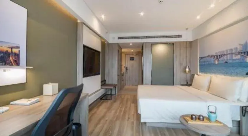 Bed in Atour Hotel Changsha Wuyi Square Wanbao Avenue Bed in Atour Hotel Changsha Wuyi Square Wanbao Avenue