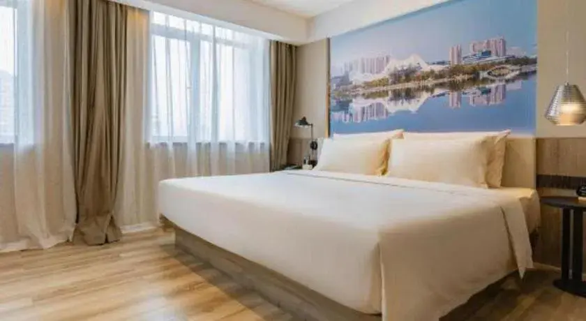 Bed in Atour Hotel Changsha Wuyi Square Wanbao Avenue Bed in Atour Hotel Changsha Wuyi Square Wanbao Avenue