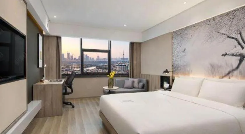 Bed in Atour Hotel Changsha Wuyi Square Wanbao Avenue