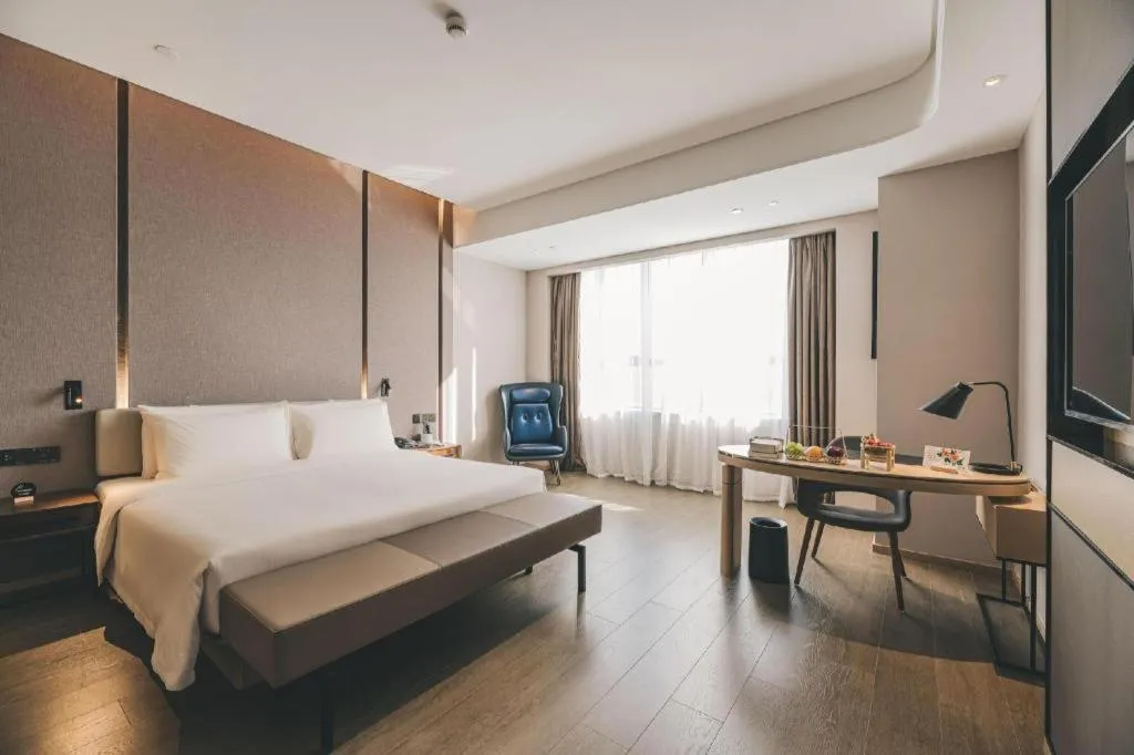 Bed in Atour Hotel Wenzhou Yueqing Nanhong Plaza