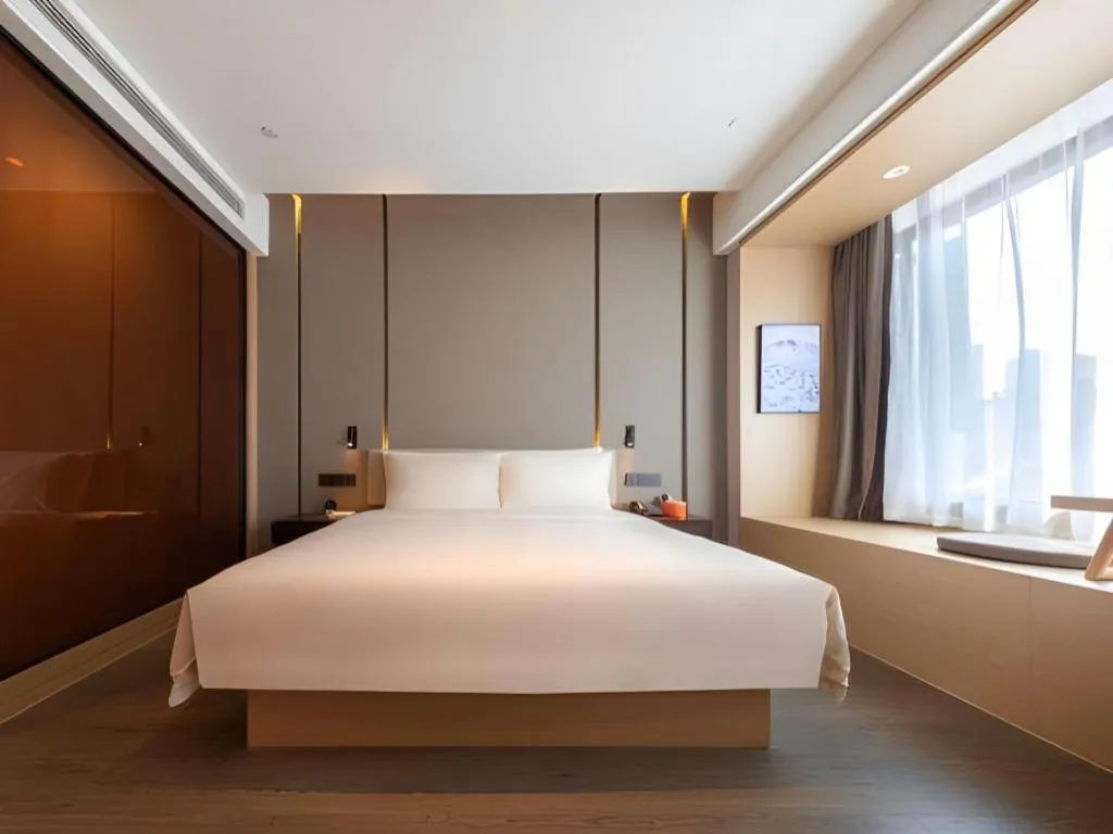Bed in Atour Hotel Huainan Railway Station Commercial and Cultural Square