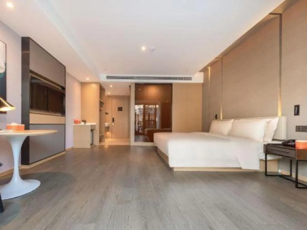 Bed in Atour Hotel Huainan Railway Station Commercial and Cultural Square