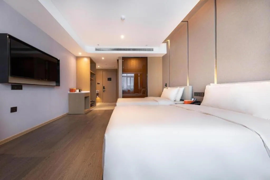 Bed in Atour Hotel Huainan Railway Station Commercial and Cultural Square