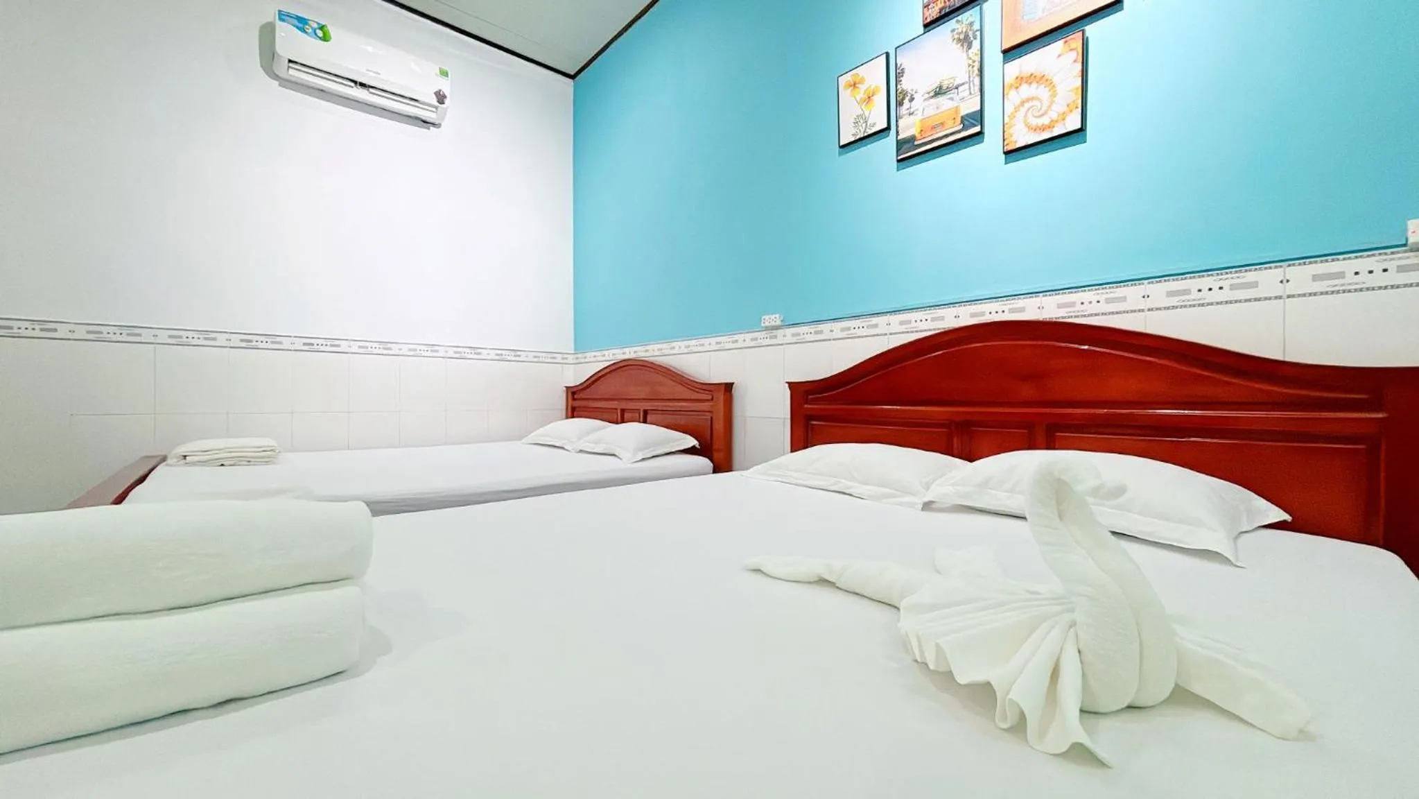 Bed in Quoc Dinh Guest House