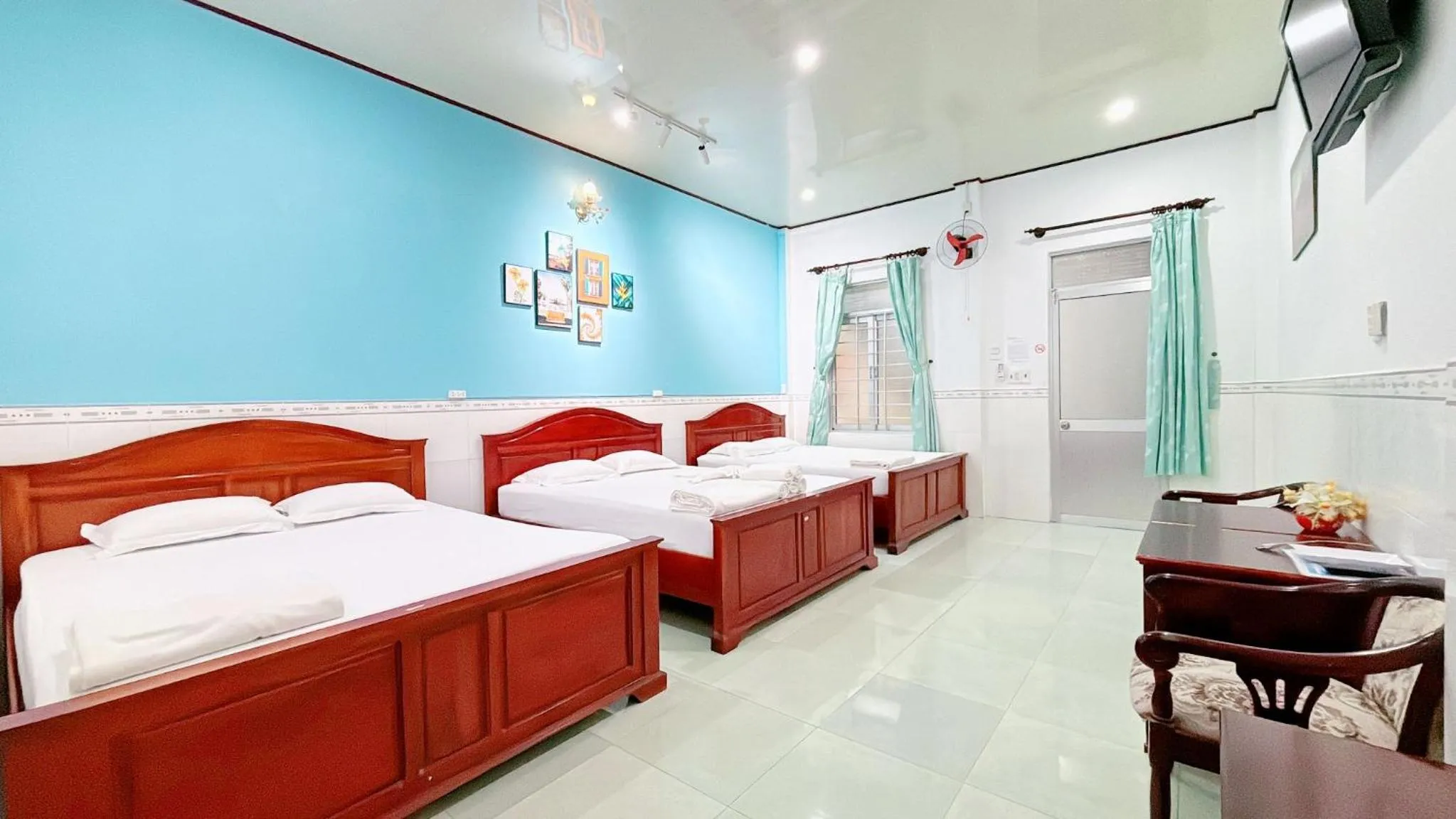 Bed in Quoc Dinh Guest House