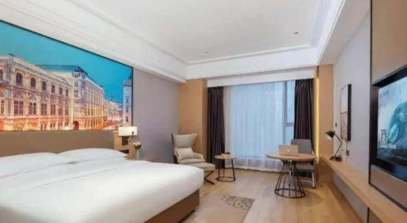 Bed in Venus Royal Hotel Anhui Tongcheng Tongguoxiushui