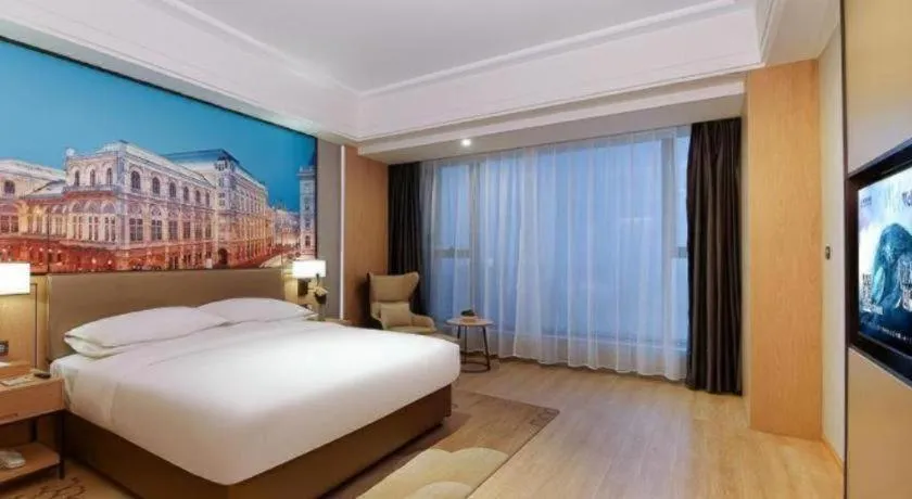 Bed in Venus Royal Hotel Anhui Tongcheng Tongguoxiushui