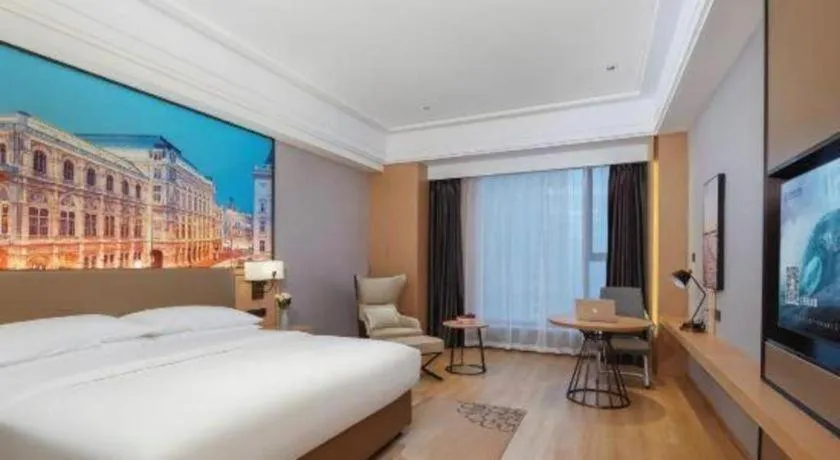 Bed in Venus Royal Hotel Anhui Tongcheng Tongguoxiushui