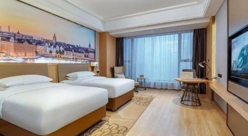 Bed in Venus Royal Hotel Anhui Tongcheng Tongguoxiushui