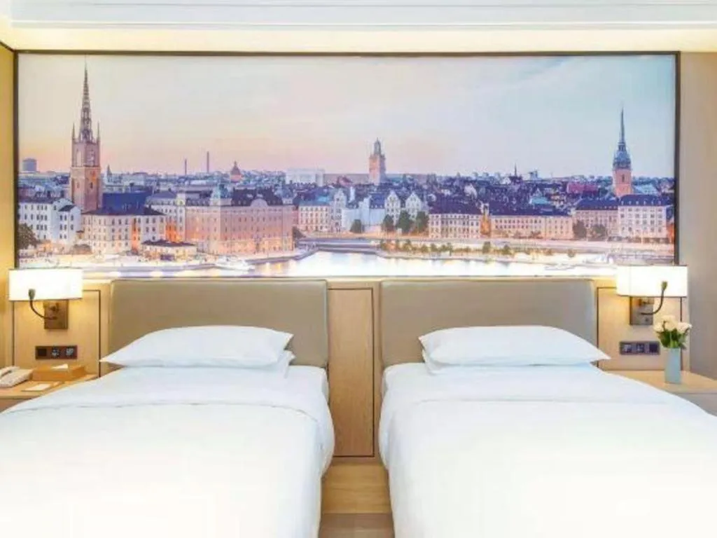 Bed in Venus Royal Hotel Anhui Tongcheng Tongguoxiushui