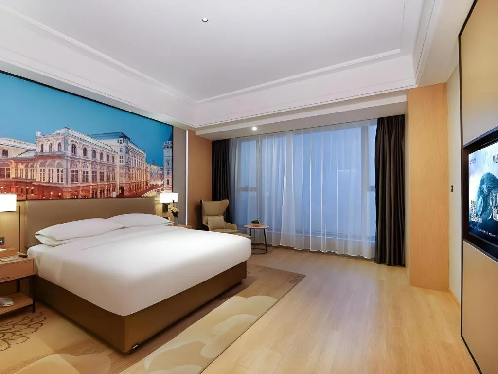 Bed in Venus Royal Hotel Anhui Tongcheng Tongguoxiushui