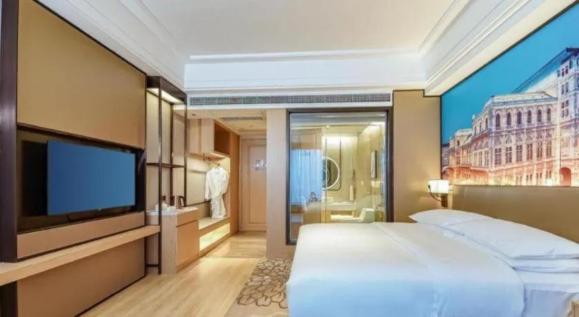 Bed in Venus Royal Hotel Anhui Tongcheng Tongguoxiushui