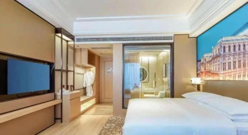 Bed in Venus Royal Hotel Anhui Tongcheng Tongguoxiushui