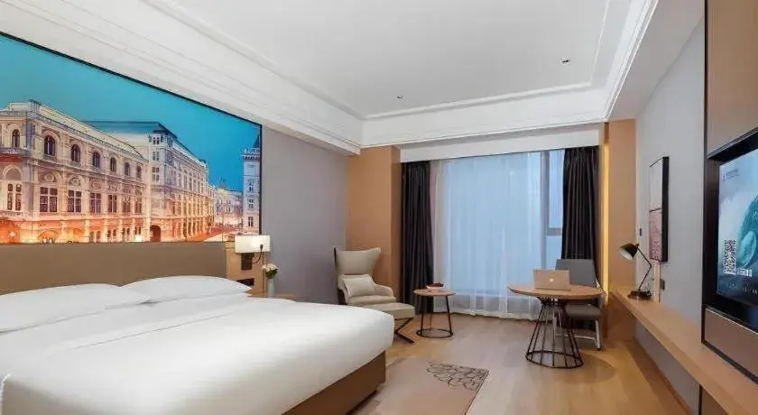 Bed in Venus Royal Hotel Anhui Tongcheng Tongguoxiushui Bed in Venus Royal Hotel Anhui Tongcheng Tongguoxiushui