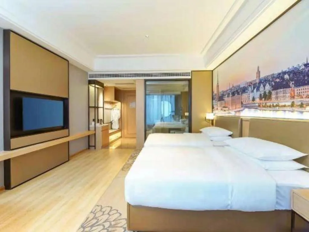 Bed in Venus Royal Hotel Anhui Tongcheng Tongguoxiushui