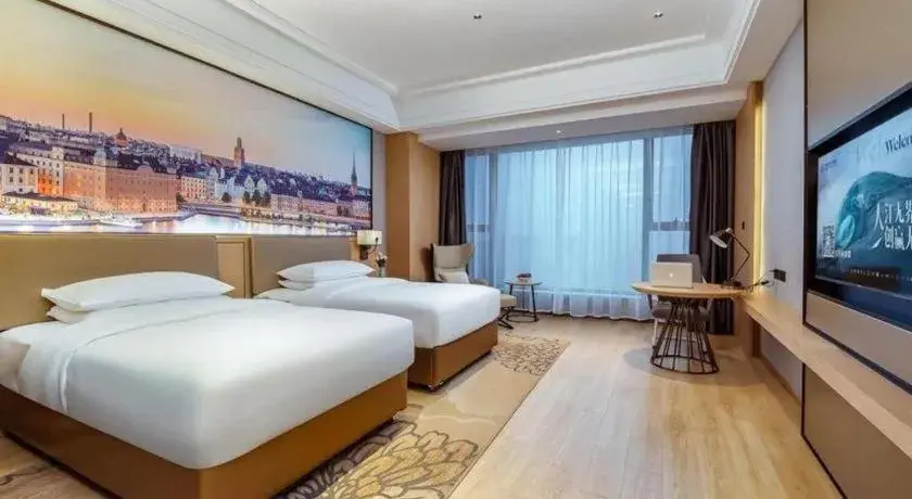 Bed in Venus Royal Hotel Anhui Tongcheng Tongguoxiushui Bed in Venus Royal Hotel Anhui Tongcheng Tongguoxiushui